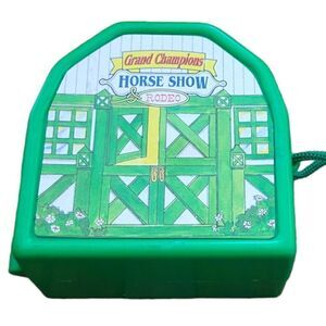 Vintage Grand Champions Horse Show Rodeo Portable Equestrian Playset